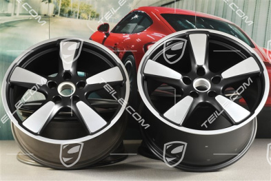 20" Felgensatz Sport Classic "50 Jahre 911", 9J x 20 ET51 + 11,5J x 20 ET48, in Schwarz