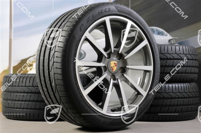 20-inch Carrera Classic II summer wheel set, 8,5J x 20 ET51 + 11J x 20 ET70, Pirelli summer tires 245/35 ZR20 + 295/30 ZR20