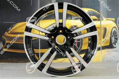 20" Komplet felg Turbo II, 9,5J x 20 ET65 + 11J x 20 ET68, czarny wysoki połysk