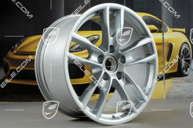 19" Felga Boxster S III, 9,5J x 19 ET45, Rhodium Silver Metallic
