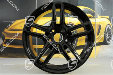 19-inch Panamera TURBO wheel set, 10J x 19 ET61 + 9J x 19 ET60, black high gloss