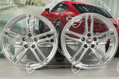19"-inch alloy wheel rim set Macan Turbo, 8J x 19 ET21 + 9J x 19 ET21
