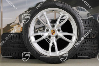 18" Komplet kół zimowych Carrera IV, felgi 8J x 18 ET57 + 11J x 18 ET51 + NOWE opony zimowe 235/40 R18 + 295/35 R18