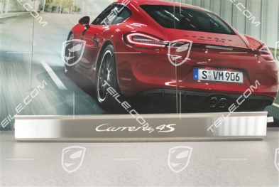 Blende, Einstiegleiste, 1 stuck, mit Beleuchtung, Edelstahl, Carrera 4S
