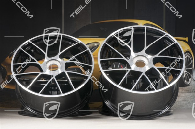 20" Komplet felg Turbo Sport III, centralne mocowanie, 9J x 20 ET51 + 11,5J x 20 ET56, czarne