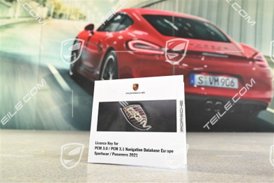 Navigation software update Europa, vehicles with PCM 3.0/3.1. Data version 2021