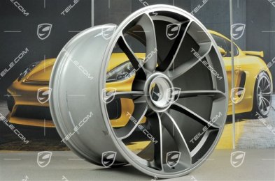 21" felga GT3RS, 12,5J x 21 ET48, platynowa satyna