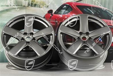 19" "Sport Classic" komplet felg, felgi 8,5J x 19 ET21 + 9J x 19 ET21, platinum satynowy półmat