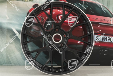 20+21" Komplet felg RS Spyder, felgi: przednie 8,5J x 20 ET53 + tylne 11,5J x 21 ET67, czarny satynowy półmat
