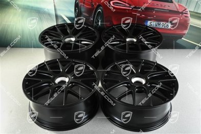 GT4 RS / Spyder RS 20" komplet felg Magnesium, 8,5J x 20 ET61 + 11J x 20 ET50, czarny satynowy