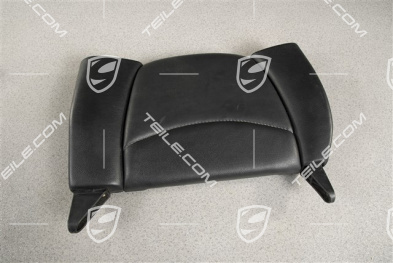 Back seat backrest, rear, leatherette, black, cabrio, L