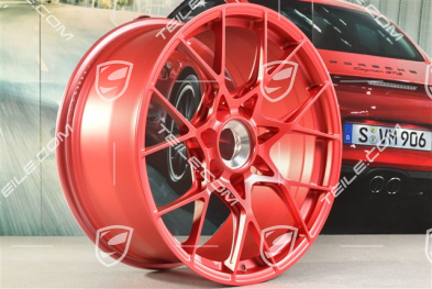 20"+21" GT3RS wheel rim set, alloy rims 10J x 20 ET45 + 13J x 21 ET31, Pyrored