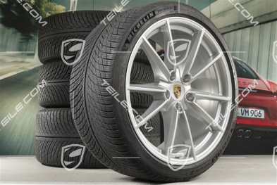 20/21-inch Carrera S winter wheel set, wheel rims 8,5J x 20 ET53 + 11J x 21 ET66 + Michelin winter tyres 245/35 R20 + 295/30 R21, with TPMS