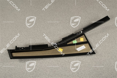 Hintertür C-Säule Außen Blende, Schwarz, L