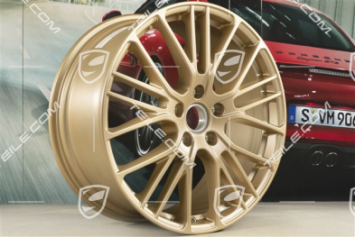 21-inch Panamera Exclusive Design Sport wheel rim, 9,5J x 21 ET71, aurum satin mat
