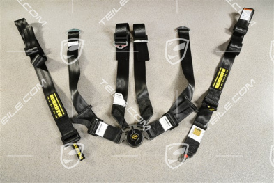 SCHROTH Racing seat belt, profi 2x2, pull-down, 6-point, black, L=R
