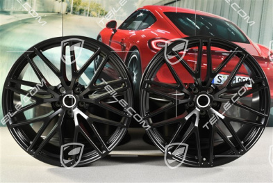 21" komplet felg RS Spyder Design II , 9,5J x 21 ET27 + 10J x 21 ET19, czarny półmat