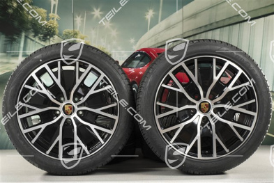 20" Turbo S Aero Design Winterräder Satz, Felgen 9J x 20 ET54 + 11J x 20 ET60, Goodyear Winterreifen 245/45 R20 + 285/40 R20