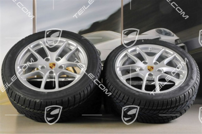 18" Cayman koła zimowe komplet, 8J x 18 ET57 + 9J x 18 ET47 + opony zimowe Dunlop SP Winter Sport 3D 235/45 R18 + 265/45 R18, bez czujników RDK
