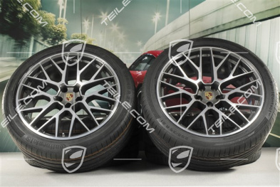 21" RS Spyder Design Sommerräder, Felgen 9,5J x 21 ET27 + 10J x 21 ET19 + Continental Sommerreifen 265/40 R21 + 295/35 R21, mit RDK-Sensoren