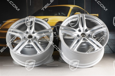 20" Felgensatz Panamera Turbo, 9,5J x 20 ET71 + 11,5J x 20 ET68, Brilliantchromlack