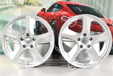 20-inch Cayenne SportTechno wheel set, front 9-inch + rear 10-inch