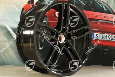 19" Felge, Turbo/Sport Design, 8,5J x 19 ET21, schwarz hochglanz