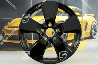 19" Cayenne Felgensatz, 8,5J x 19 ET47 + 9,5J x 19 ET54, schwarz hochglanz