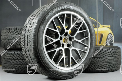 20" "RS Spyder Design" koła zimowe, komplet, felgi 9J x 20 ET26 + 10J x 20 ET19 + NOWE opony zimowe Michelin 265/45 R 20 + 295/40 R 20, z czujnikami ciśnien