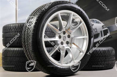 20" "Macan SportDesign" koła zimowe, komplet, felgi 9J x 20 ET26 + 10J x 20 ET19, opony zimowe Michelin Latitude Alpin 2 265/45 R 20 + 295/40 R 20, z czujnikami ciśnienia RDK