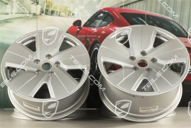 19-inch Taycan S wheel rim set, 8J x 19 ET50 + 10J x 19 ET47, silver