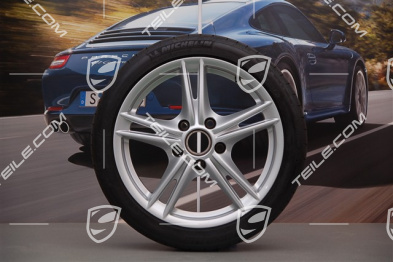 18-inch Boxster S II summer wheel set, front wheels 8J x 18 ET57 + rear 9J x 18 ET43 + tyres 235/40 ZR18 + 265/40 ZR18