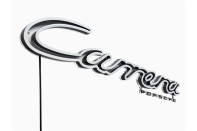 Carrera Leuchtschriftzug, limitiert auf 911 Stück, 1400 mm x 210 mm x 41 mm