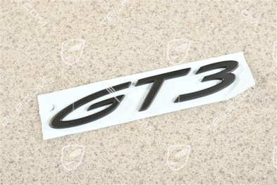 Badge Logo Emblem "GT3", Black matte
