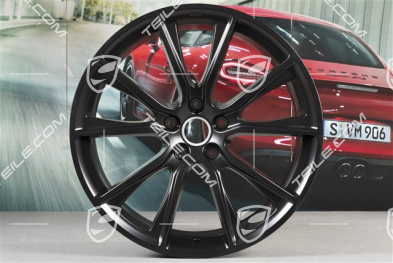 22" Komplet felg BBS, 10J x 22 ET48 + 11,5J x 22 ET61, czarny satynowy mat