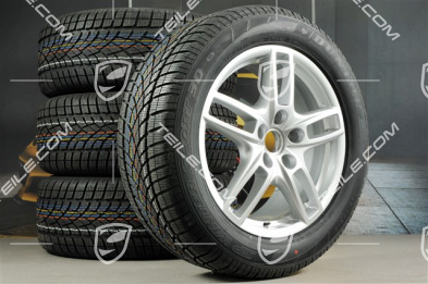 19-inch Cayenne Turbo winter wheel set, wheels 8,5 J x 19 ET 59 + NEW Dunlop winter tyres 265/50 R 19 110V XL M+S, without TPMS