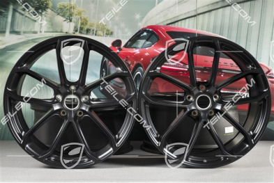 22-inch wheel rim set GT, 10J x 22 ET48 + 11,5J x 22 ET52, black satin-matt
