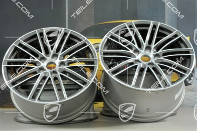 20" komplet felg Turbo IV, 8,5J x 20 ET49 + 11,5J x 20 ET56, Titan