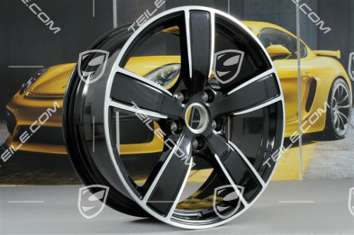 20" Komplet felg Carrera Sport, 8,5J x 20 ET49 + 11,5J x 20 ET56, głęboki czarny metalik