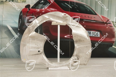 Front axle disc brake protective plate, PCCB, R