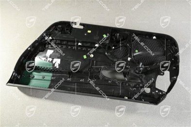 Türverkleidung mit Zierleiste galvanisiert, Leder Schwarz, Bose, L