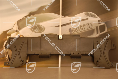 Underbody covering, rear