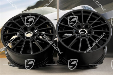 20-inch Panamera Sport wheel set, 2 x 9,5J x 20 ET 65 + 2 x 11,5 J x 20 ET 63, black