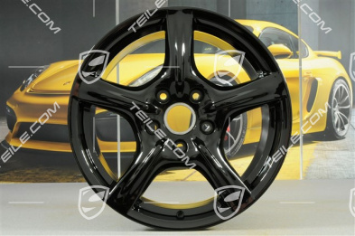 18" Panamera Felgensatz, 8J x 18 ET59 + 9J x 18 ET53, schwarz hochglanz