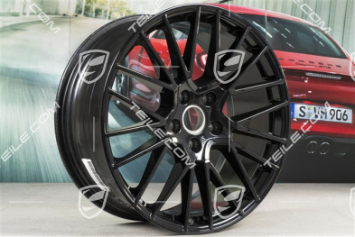 21" Felgensatz Cayenne RS Spyder, 11J x 21 ET49 + 9,5J x 21 ET46, schwarz hochglanz, für den Cayenne Coupé
