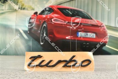 Coupe, Abzeichen / Emblem Aufkleber Turbo, Schwarzmatt