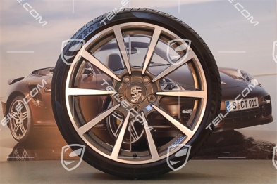 20" Carrera Classic II Sommerräder Satz, 8,5J x 20 ET51 + 11J x 20 ET70, Sommerreifen 245/35 ZR20 + 295/30 ZR20, mit RDK-Sensoren