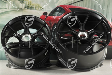 20"+21" GT3 komplet felg, 9,5J x 20 ET46 + 12J x 21 ET45, czarny satynowy półmat