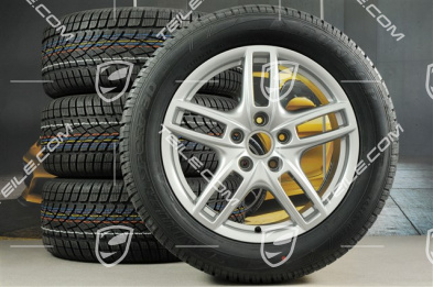 19-inch Cayenne Turbo winter wheel set, 4 wheels 8,5 J x 19 ET 59 + 4 Dunlop winter tyres 265/50 R 19 110V XL M+S, without TPMS