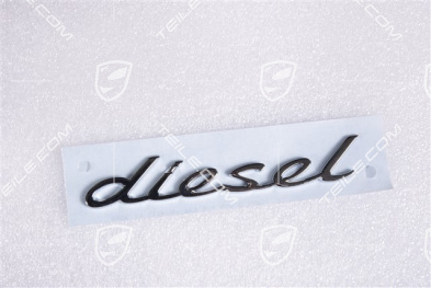Schriftzug "Diesel", Chrom, seitlich / Kotflügel, L